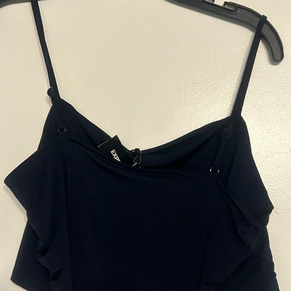 Express Midnight Blue Camisole cropped Top